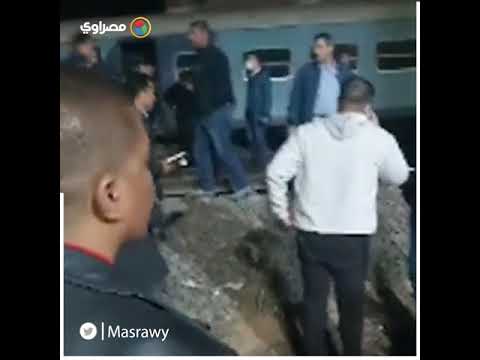 خروج قطار عن القضبان قبل محطة منيا القمح بالزقازيق وإصابات بين الركاب