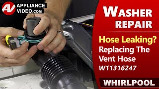 Washer Leaking Water - Vent Hose Issues - Diagnostic & Repair by Factory Technician