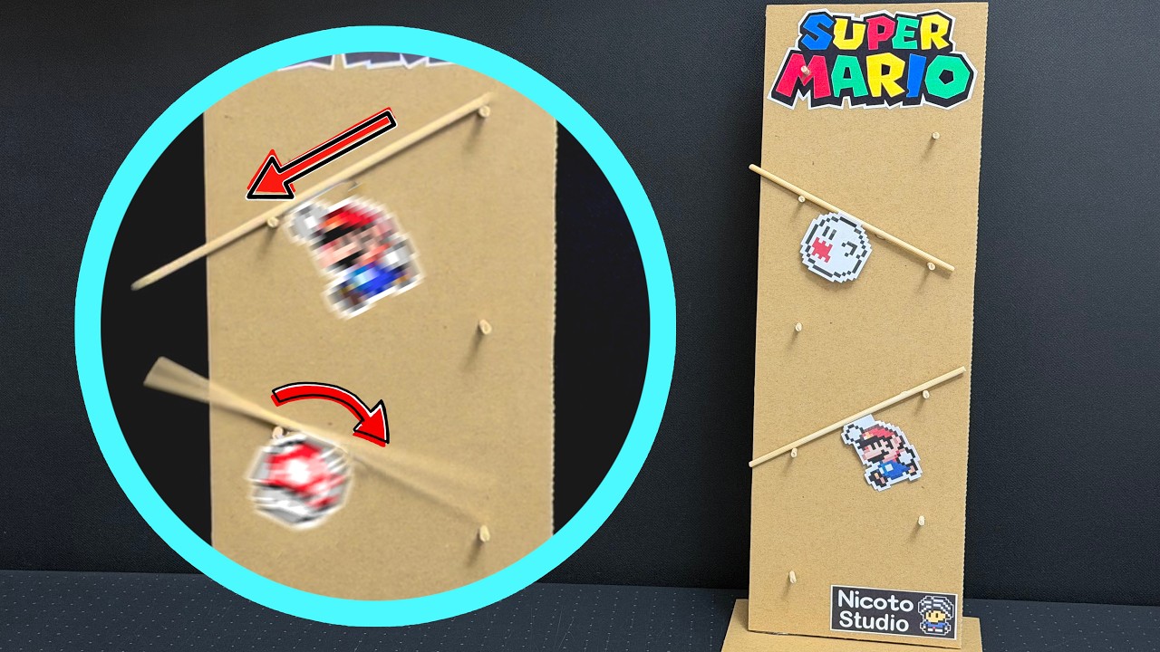 How to make Cardboard Tumbling Toy. STEM Craft