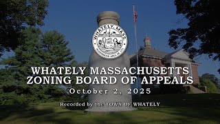 Whately Zoning Board of Appeals - October 2, 2025