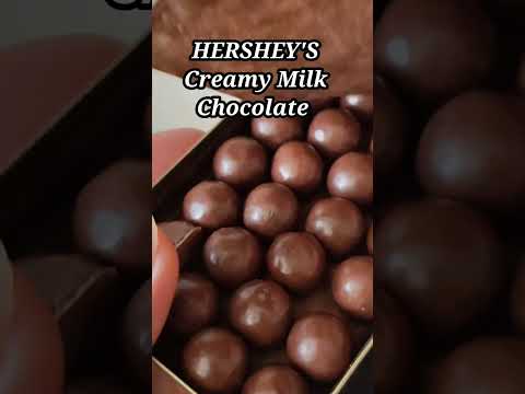 HERSHEY'S Creamy Milk Chocolate #satisfyinghersheycreamymilkchocolateroundshape #asmr#short