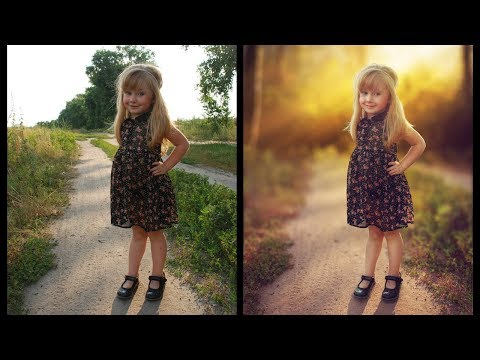Neon Glow Effect Portrait Photoshop Tutorial