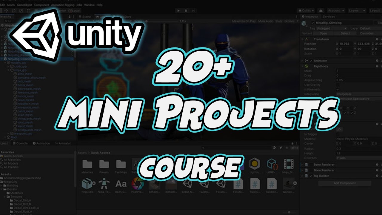 [New Course] Unity Projects 2020 - Build 20+ Mini Projects with C# & Unity