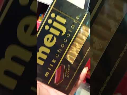 MEIJI MILK CHOCOLATE 🍫🍫🍫#satisfying #shorts #sweets #meiji #chocolate