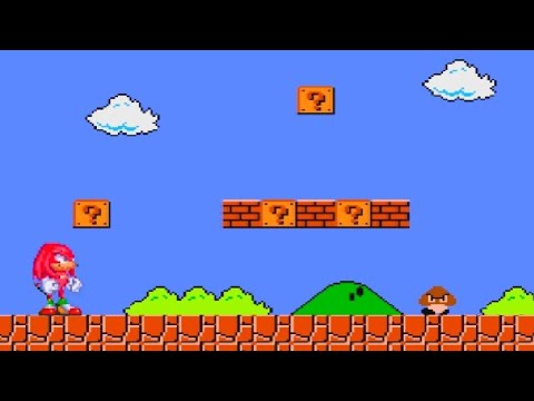 Knuckles Super Mario Crossover - Super Clash Bros