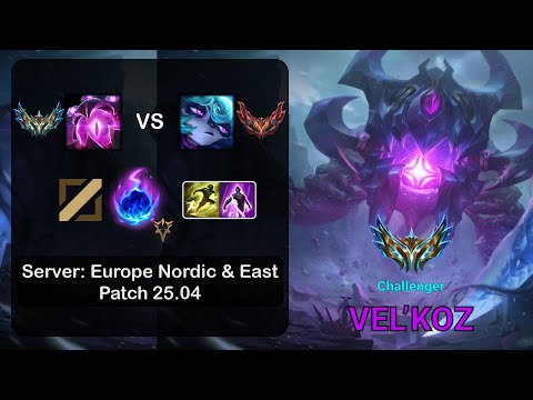 Vel'Koz Mid vs Vex - EUNE Challenger - Patch 25.04