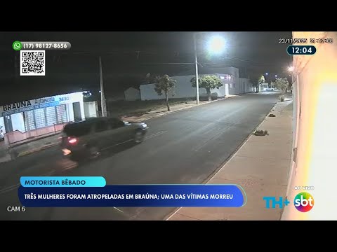 Motorista embriagado atropela três mulheres em Braúna; uma delas morreu