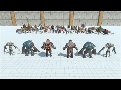 GORO WITH SCOURGE & RANTHORN VS 2X FACTION - Animal Revolt Battle Simulator