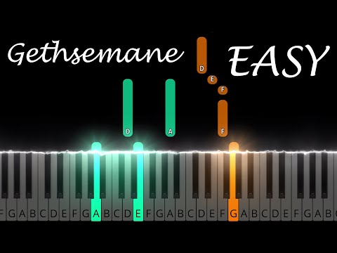 Gethsemane | Melanie Hoffman | EASY PIANO TUTORIAL + SHEET MUSIC by Andantino 4K