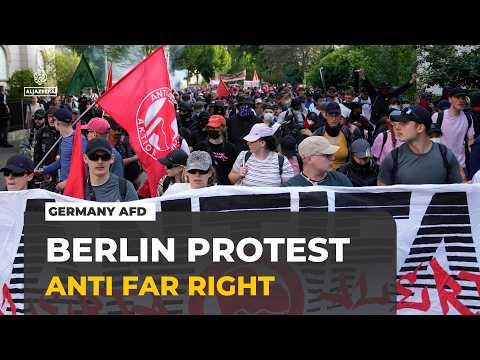 Germany's Far-Right: Opponents of AFD rally outside annual conference