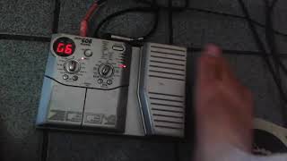 Video thumbnail for Zoom 606 demo whammy,drive lead & wah wah by Junior Martins