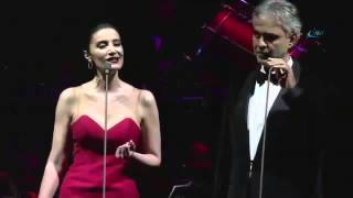 Sıla Fransızca Canlı Şarkı Söyledi Andrea Bocelli ile 2014 #tema