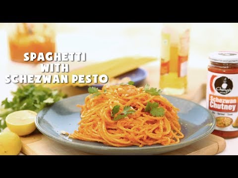 How To Make Spaghetti With Schezwan Pesto | Vicky Ratnani | Red Sauce Pasta Recipe | Ching's Secret