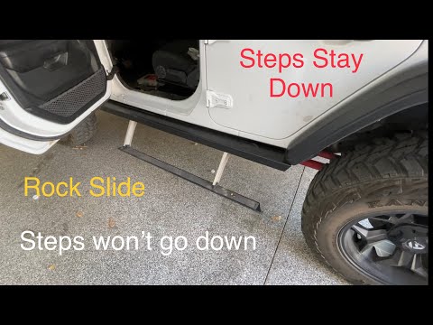 Steps stuck down, steps stuck up, power steps won’t work Rock Slide Jeep, F150, Silverado