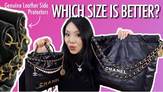 Download lagu CHANEL 22 BAG UPDATE: SMALL vs MINI Comparison   Side Protectors Prevent Wear & Tear! FashionablyAMY mp3