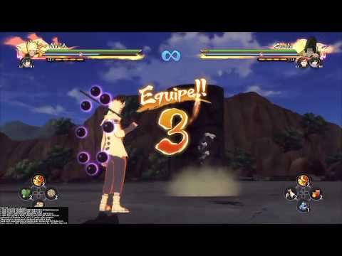 Naruto (Modo Eremida dos Seis Caminhos e  Sasuke (RinneSharingan) Jutsu  Supremo Conjunto