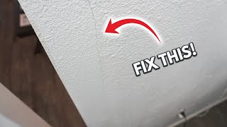 How To Fix A Crack In A Wall Or Ceiling | DIY Drywall Repair Tutorial For Beginners!