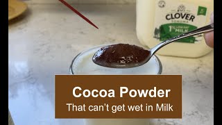 Watch Cocoa Powder Resist Milk in This Wild Experiment