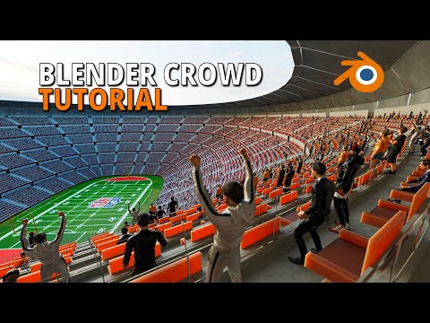 How to Fill Your Blender Stadium with Cheering Fans – Mixamo Characters + Particle Systems Tutorial