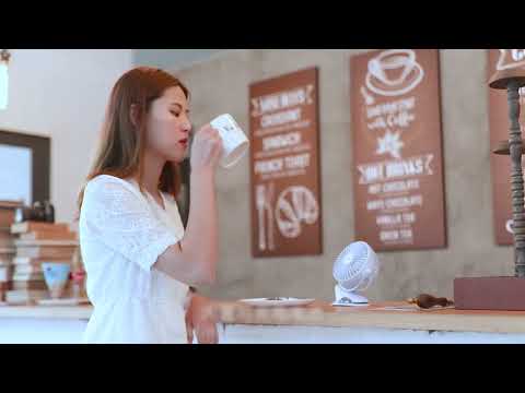 Quạt tích điện Yoobao F04 6400mAh chính hãng, quạt mini chạy 32 giờ liên tục   Bảo hành 25 tháng 1