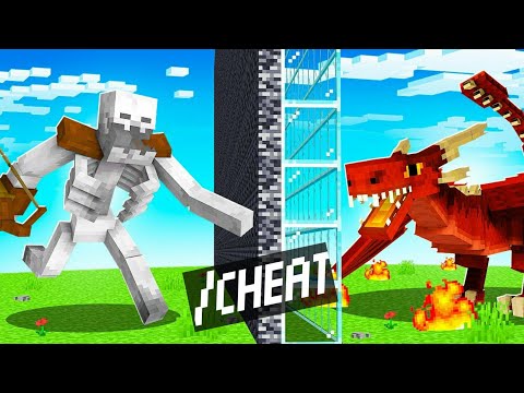 I Secretly CHEATED In a MINECRAFT MOB BATTLE Competition!!