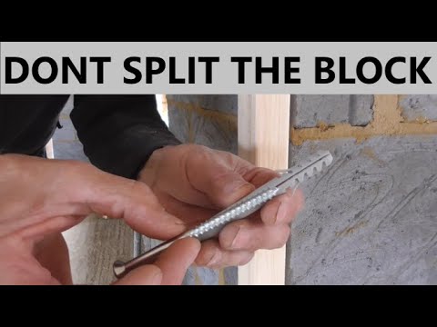 Frame fixing tip for close to the edge fixing. (timber stud to block wall)