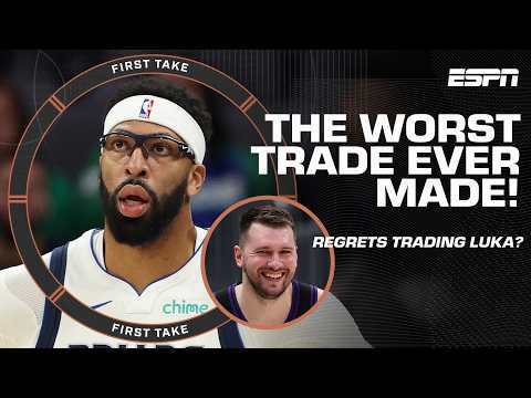 Stephen A. GOES OFF on the Mavs after the AD trade: They lucked up 'cus they got Flagg | First Take