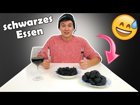 100% SCHWARZES ESSEN KOCHEN? (ULTRA EKLIG)