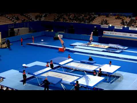 Argentina (ARG) W - 2019 Trampoline Worlds, Tokyo (JPN) - Qualification Synchro R2