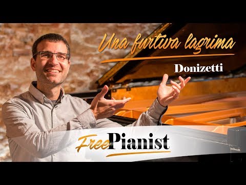 Una furtiva lagrima - KARAOKE / PIANO ACCOMPANIMENT - L' elisir d'amore - Donizetti