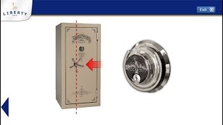 Liberty Safe - How to Operate Mechanical Lock with Key & Offset Handle