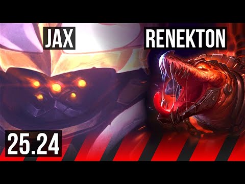 JAX vs RENEKTON (TOP) | 45K damage | KR Master | 25.24