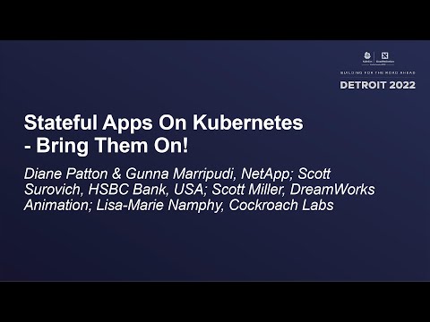 Stateful Apps On Kubernetes - Bring Them On!