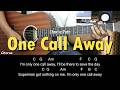 One Call Away Charlie Puth EASY Guitar Tutorial With Chords Lyrics