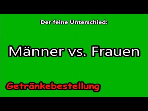 Getränke Bestellung - Männer vs. Frauen