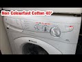 Hotpoint Aquarius WF541 Washing Machine Non Colourfast Cottons 40