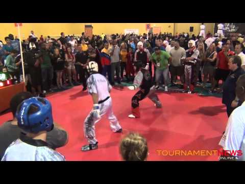 Team Paul Mitchell vs Team WKF Men's Team Fighting Round 1 at US Open 2013