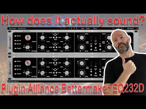 Plugin Alliance Bettermaker EQ 232D for mixing and mastering. Is it the best EQ for your mix bus?