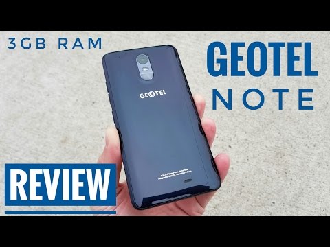 Geotel Note Smartphone REVIEW - 3GB RAM - Under $90 - 4K
