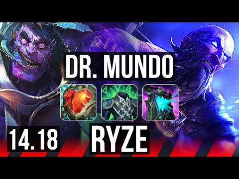 DR. MUNDO vs RYZE (TOP) | 6/3/11, Rank 14 Mundo | NA Challenger | 14.18