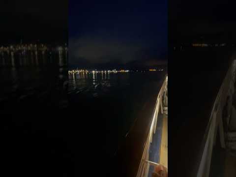 Night sailing from Colon Panama