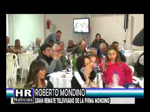 ROBERTO MONDINO   GRAN REMATE TELEVISADO DE LA FIRMA MONDINO