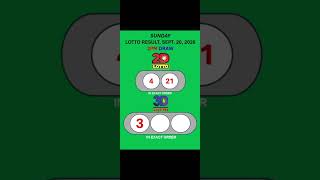 LOTTO RESULTS, 3D LOTTO, EZ2 LOTTO, 2PM DRAW,  SEPTEMBER 20, 2026@LottoResultTV15K