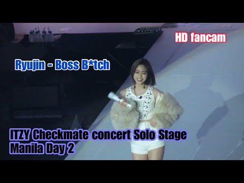 Ryujin SOLO stage - Boss B*tch - ITZY checkmate MANILA Day 2