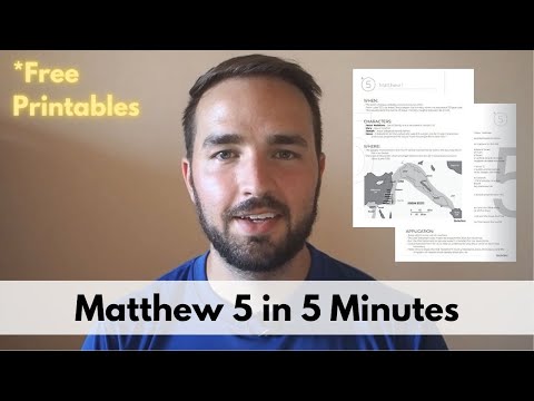 Matthew 5 Summary in 5 Minutes - 2BeLikeChrist