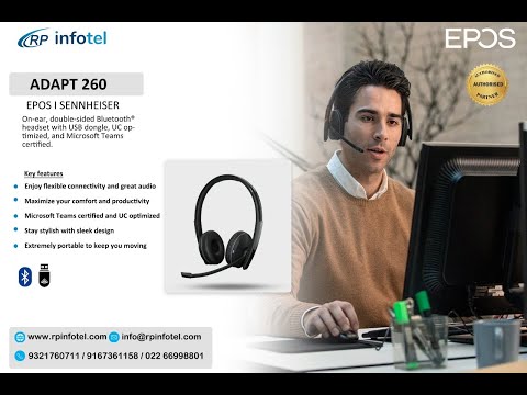 EPOS II ADAPT 260 II RP infotel II Bluetooth® headset