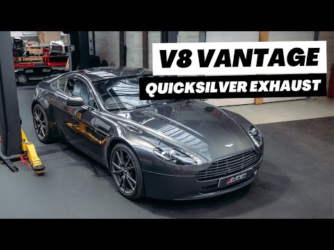 Aston Martin V8 Vantage - Quicksilver Exhaust [Before & After Sound]