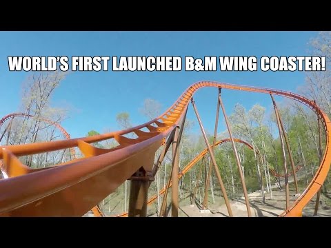 On-ride point of view of Thunderbird