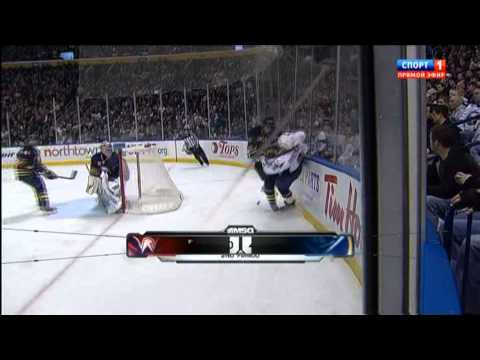 Robyn Regehr Hit Alex Ovechkin (Capitals vs Sabres), December 26, 2011