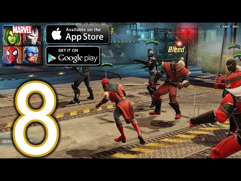 MARVEL Strike Force Heroes Android iOS Walkthrough - Part 8 - Event: Elektra Assassin